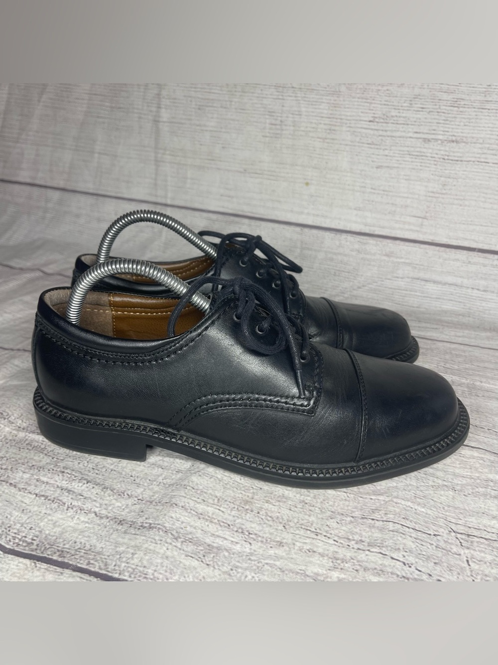 Dockers Gordon Cap Toe Men's 8.5 Black Leather Oxford Shoes